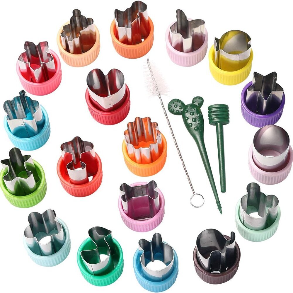Vegetable Cutter Shapes Set Mini Sizes Cookie Cutters Set Fruit Cookie Pastry St